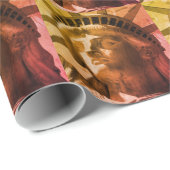 Freiheitsstatue New Yok City Geschenkpapier (Rolleneckpunkt)