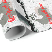 Freiheitsstatue New Yok City Pop Art Collection Geschenkpapier (Rolleneckpunkt)