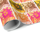 Freiheitsstatue New Yok City Pop Art Collection Geschenkpapier (Rolleneckpunkt)