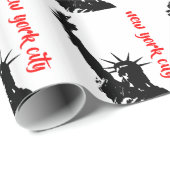 Freiheitsstatue New Yok City Pop Art Collection Geschenkpapier (Rolleneckpunkt)