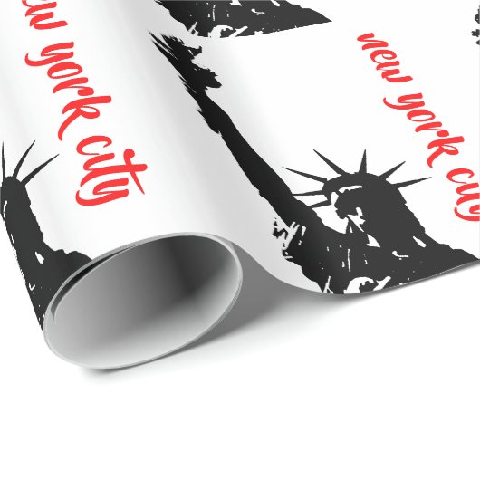 Freiheitsstatue New Yok City Pop Art Collection Geschenkpapier (Rolleneckpunkt)