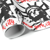 Freiheitsstatue New Yok City Pop Art Collection Geschenkpapier (Rolleneckpunkt)