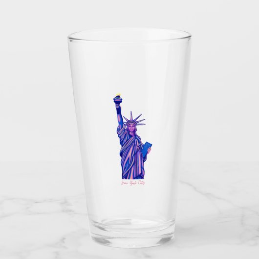 Freiheitsstatue - New York City-4. Juli - Glas (Vorderseite)