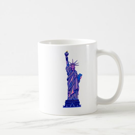 Freiheitsstatue - New York City-4. Juli - Kaffeetasse (Rechts)