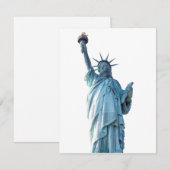 Freiheitsstatue New York City Dankeskarte (Vorne/Hinten)