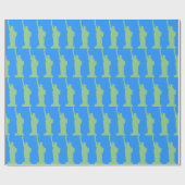 Freiheitsstatue New York City Elegant Geschenkpapier (Flach)