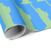 Freiheitsstatue New York City Elegant Geschenkpapier (Rolleneckpunkt)