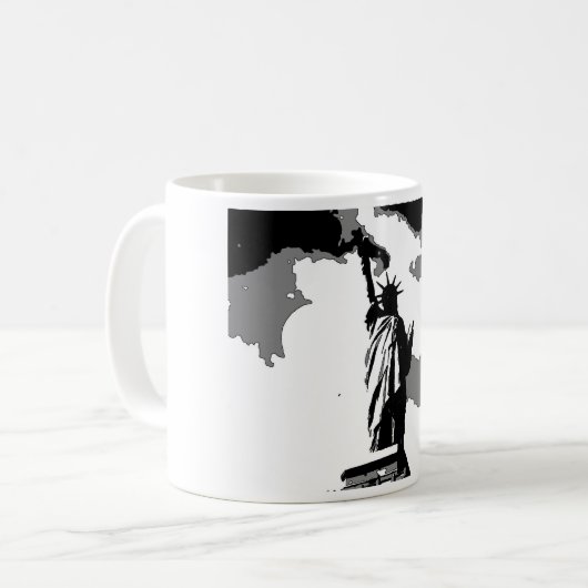 Freiheitsstatue New York City Kaffeetasse (Vorderseite Links)