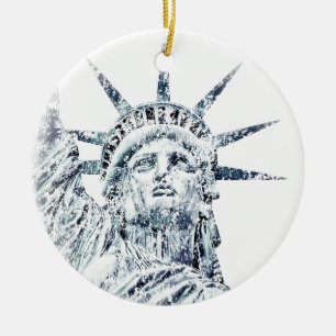 Freiheitsstatue New York City Keramikornament