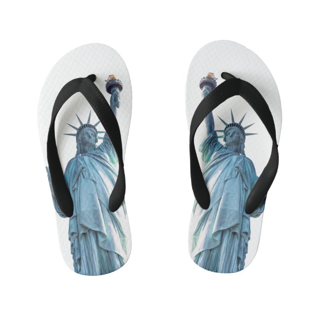 Freiheitsstatue New York City Kinderbadesandalen (Fußbett)