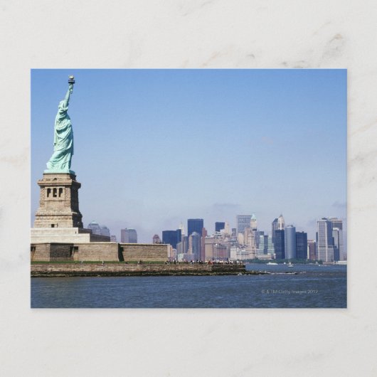 Freiheitsstatue, New York City, New York Postkarte (Vorderseite)