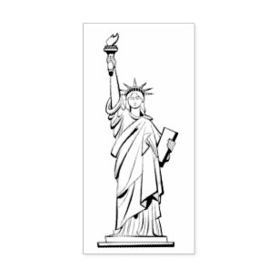 Freiheitsstatue New York City NYC , Gummistempel