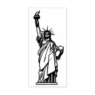 Freiheitsstatue New York City NYC , Gummistempel