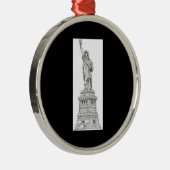 Freiheitsstatue New York City Ornament Aus Metall (Rechts)