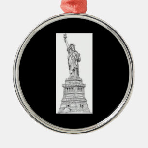 Freiheitsstatue New York City Ornament Aus Metall