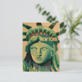 Freiheitsstatue - New York City Postkarte (Stehend Vorderseite)
