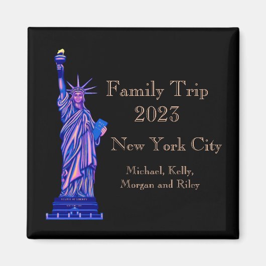 Freiheitsstatue-New York City-Sehenswürdigkeit- Magnet (Vorne)