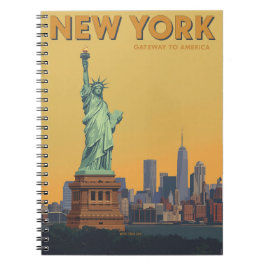 Freiheitsstatue New York City Travel Notizblock