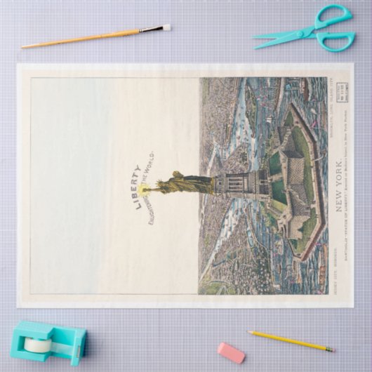 Freiheitsstatue New York Ephemera Decoupage Seidenpapier (Basteln)