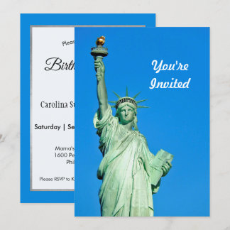 Freiheitsstatue New York Foto Geburtstag Einladung
