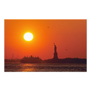 Freiheitsstatue, New York Harbour, NY, USA, Fotodruck