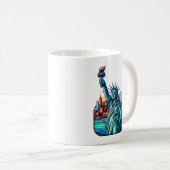 Freiheitsstatue New York Kaffeetasse (VorderseiteRechts)