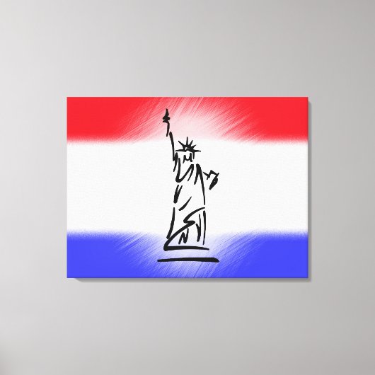 Freiheitsstatue New York Leinwanddruck (Vorderseite)