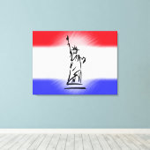 Freiheitsstatue New York Leinwanddruck (Insitu (Holzboden))