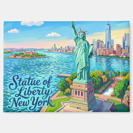 Freiheitsstatue, New York Magnet (Vorderseite)