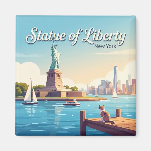 Freiheitsstatue New York Magnet (Vorne)