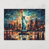 Freiheitsstatue New York Postcard Postkarte (Vorderseite)