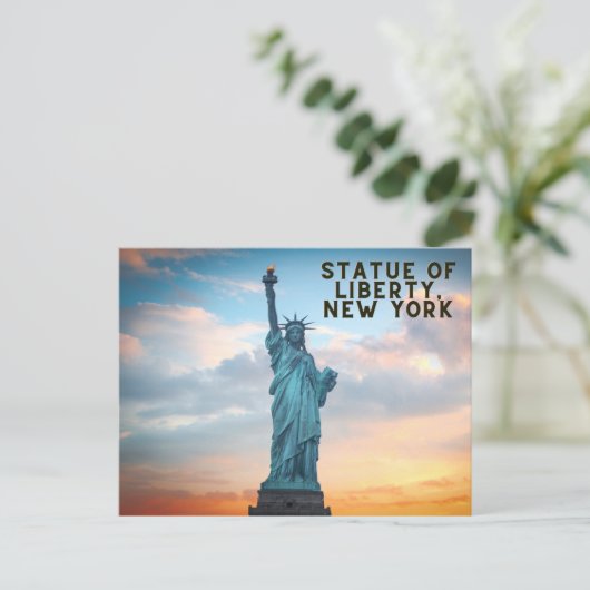 Freiheitsstatue, New York Postcard Postkarte (Stehend Vorderseite)