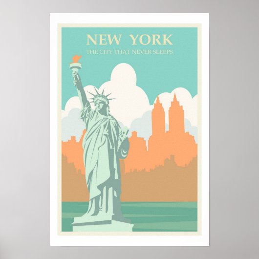 Freiheitsstatue, New York Poster (Vorne)