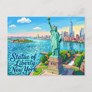 Freiheitsstatue, New York Postkarte