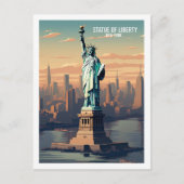 Freiheitsstatue New York Postkarte (Vorderseite)
