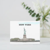 Freiheitsstatue - New York Postkarte (Stehend Vorderseite)