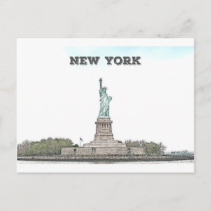 Freiheitsstatue - New York Postkarte