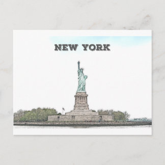 Freiheitsstatue - New York Postkarte