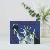 Freiheitsstatue New York Postkarte (Stehend Vorderseite)