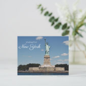 Freiheitsstatue New York Postkarte (Stehend Vorderseite)