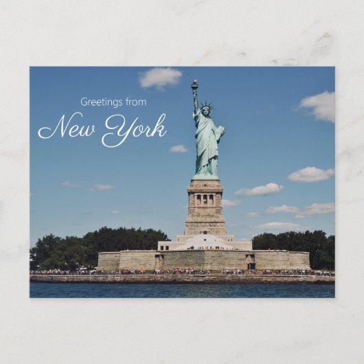 Freiheitsstatue New York Postkarte (Vorderseite)