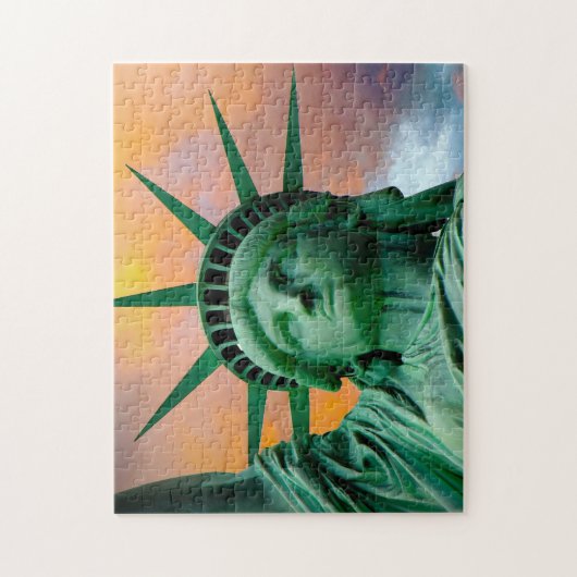 Freiheitsstatue New York. Puzzle (Vertikal)