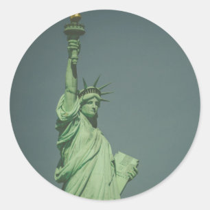 Freiheitsstatue, New York Runder Aufkleber