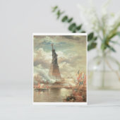 Freiheitsstatue, New York um 1800 Postkarte (Stehend Vorderseite)