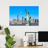 Freiheitsstatue, New York, Vereinigte Staaten Poster (Heimbüro)