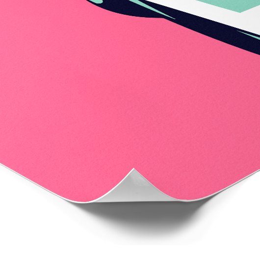 Freiheitsstatue New York Vibrant Pop Art Poster (Ecke)