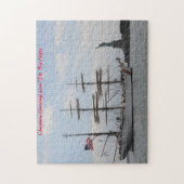 Freiheitsstatue New York.Weihnachtsgrüße Puzzle (Vertikal)