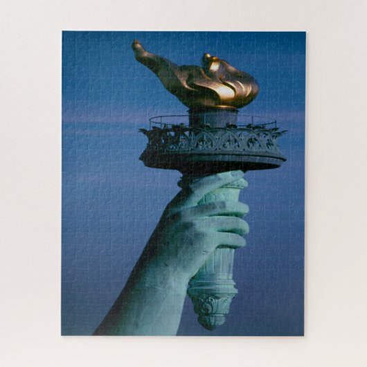 Freiheitsstatue New York.Weihnachtsgrüße Puzzle (Vertikal)