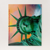 Freiheitsstatue New York.Weihnachtsgrüße Puzzle (Vertikal)