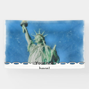 Freiheitsstatue, New- YorkAquarellmalen Banner